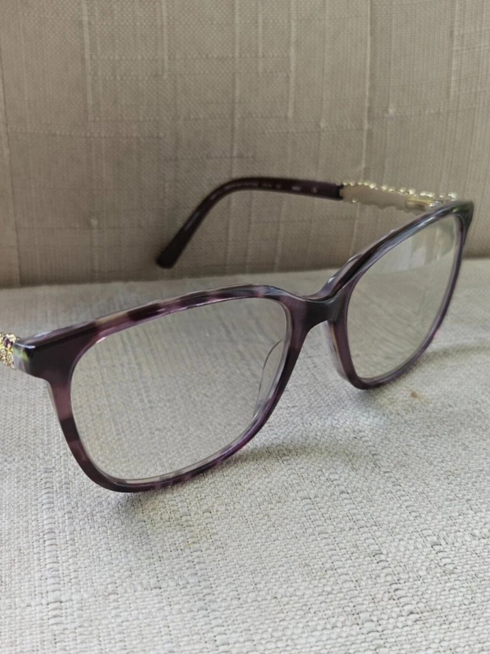 Bebe Eyeglasses Frame Purple Tortoise Eyewear BB5176 Eyeglasses Frame only